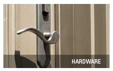 Entrance door hardware