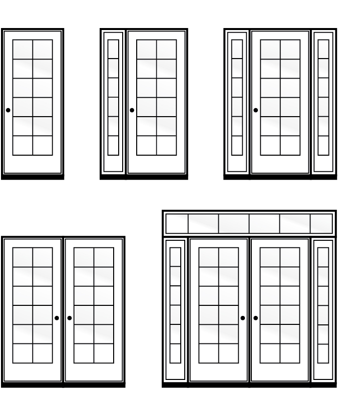 Entrance door configurations