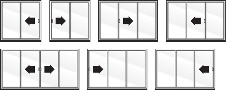 Patio doors configuration options