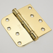 Brushed antique brass door hinge