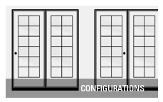 Terrace door configurations