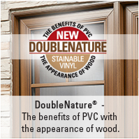 DoubleNature windows offer the benefits of PVC with the appearance of wood