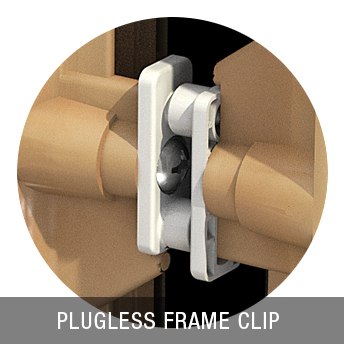 MasterGrain plugless frame detail