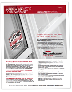 Canadian Window and Patio Door Warranty