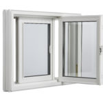 3600 Tilt Double Slider window inside open