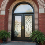 Entrance door - double door black