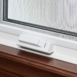 Casement window handle closed